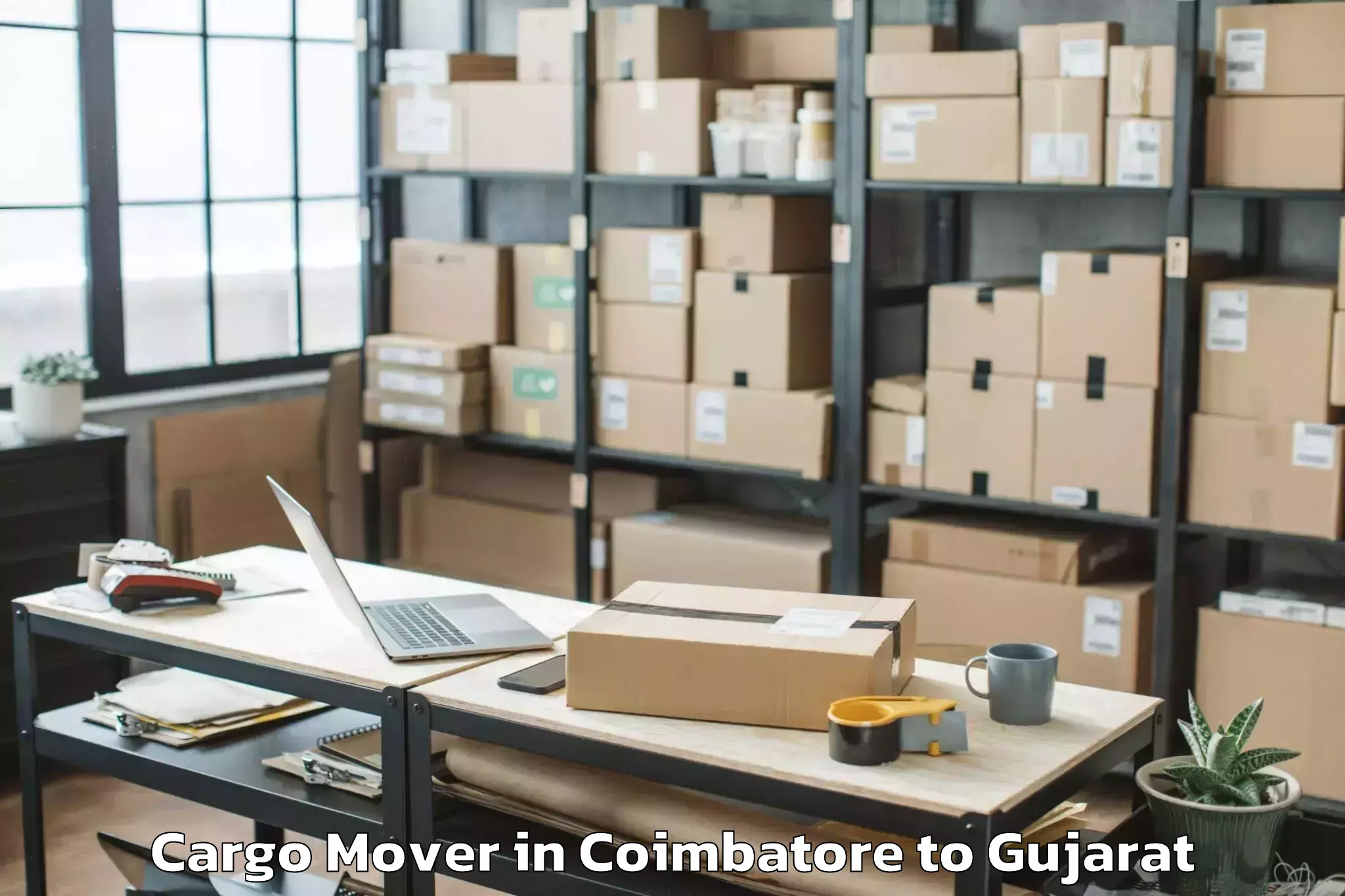 Top Coimbatore to Jambughoda Cargo Mover Available